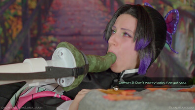 Lana Rain - Shinobu Kocho VS The Cursed Forest - ManyVids - pov - blonde - teen - big tits - virtualsex - cosplay - dirty talk