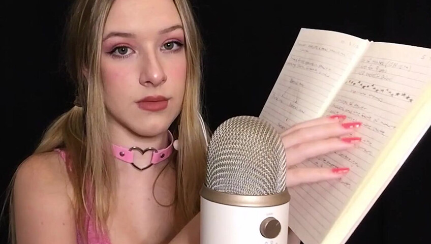 Diddly ASMR – Ich lese aus meinem Uni-Notizbuch vor