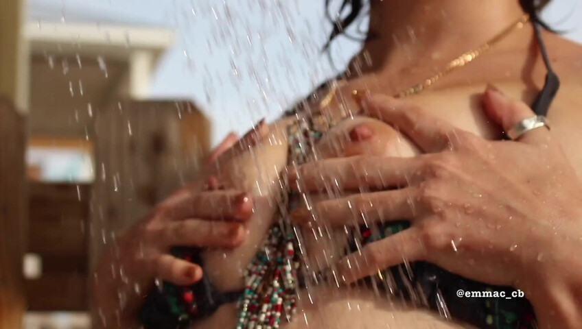 Emma Choice - 420 outdoor shower suck and fuck