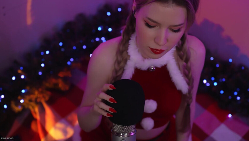 ASMR Mood - 25 December 2024 - Xmas Deer - Mic Pumping - Mic Scratching