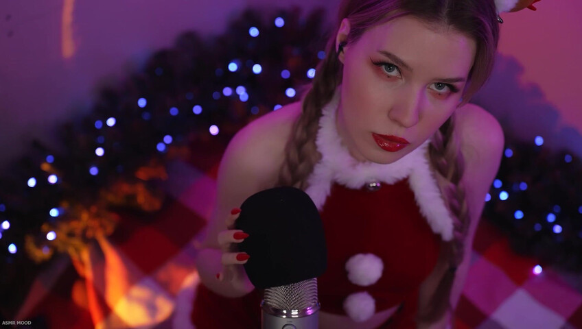 ASMR Mood - 25 December 2024 - Xmas Deer - Mic Pumping - Mic Scratching