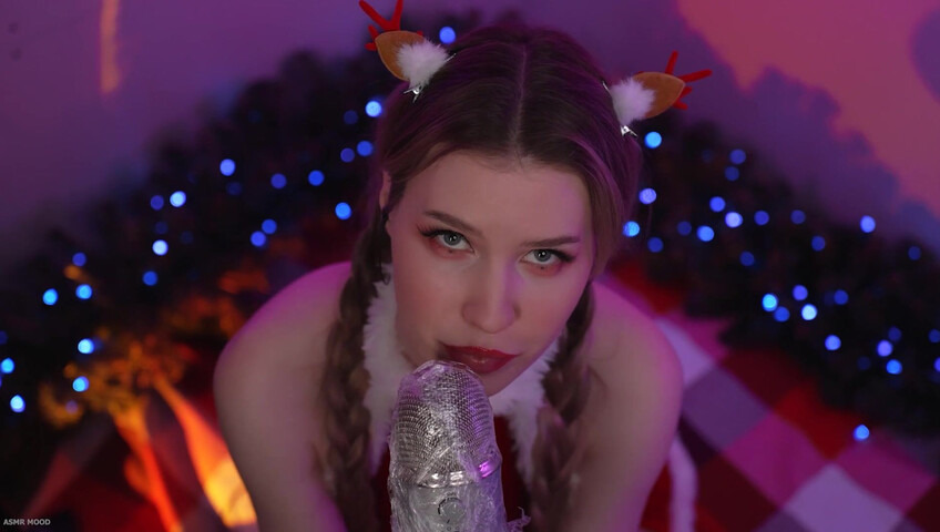 ASMR Mood - 25 December 2024 - Xmas Deer - Mic Pumping - Mic Scratching