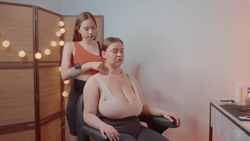 ASMR Massage Fun - Neck and Shoulders Massage By Sandra To Liza