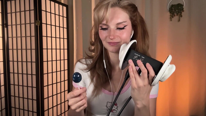 Busy B - Lollipop Ear Eating - Intense Ear Eating and Mouth Sounds