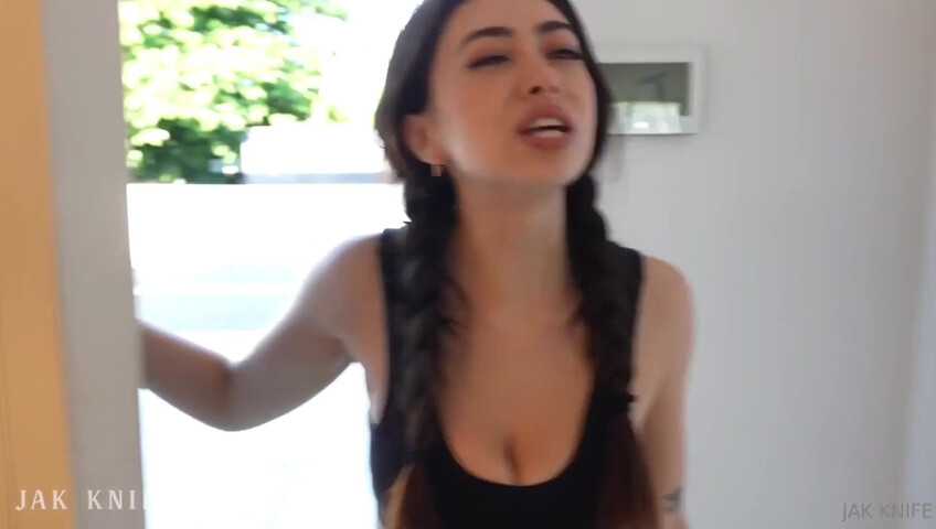 Chloe Surreal Caught Spying On Neighbor