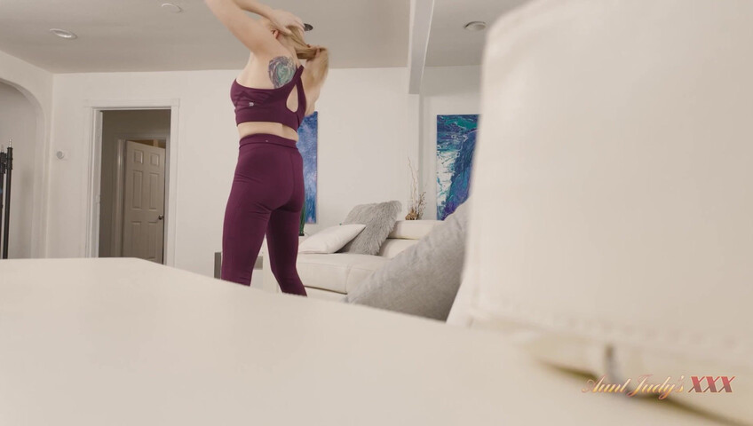 Christie Stevens - Your Step-Auntie Catches You Spying on Her Workout