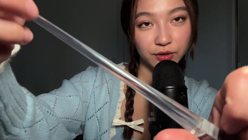 Cloud Crystal ASMR Patreon - 10 April 2024 - Spit Painting Your Face with a Light Saber