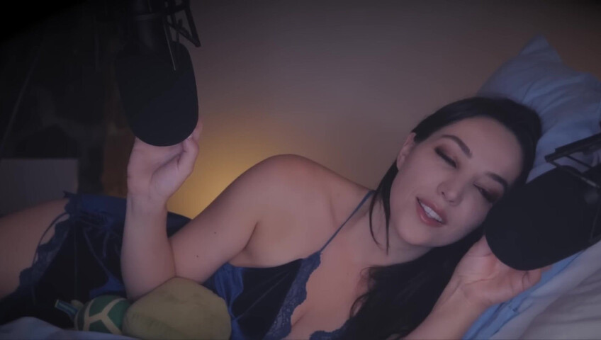 [ASMR] FALL ASLEEP NEXT TO YOUR WIFE (ramble + head massage)