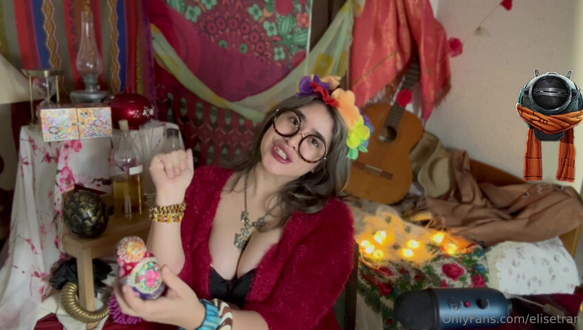 Elise Tran ASMR - Slutty hippie shopkeeper teases her hot tits