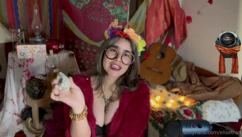 Elise Tran ASMR - Slutty hippie shopkeeper teases her hot tits