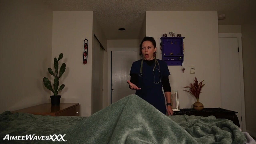 AimeeWavesXXX – Nurse Aimee Relieves your Massive Old Man Viagra Boner