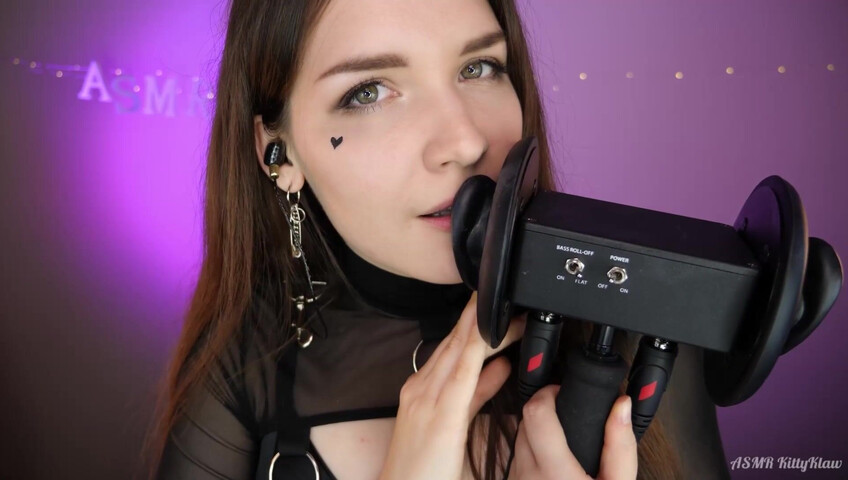 ASMR con le zampe di Kitty - la mia adorata che lecca e i rumori della sua bocca