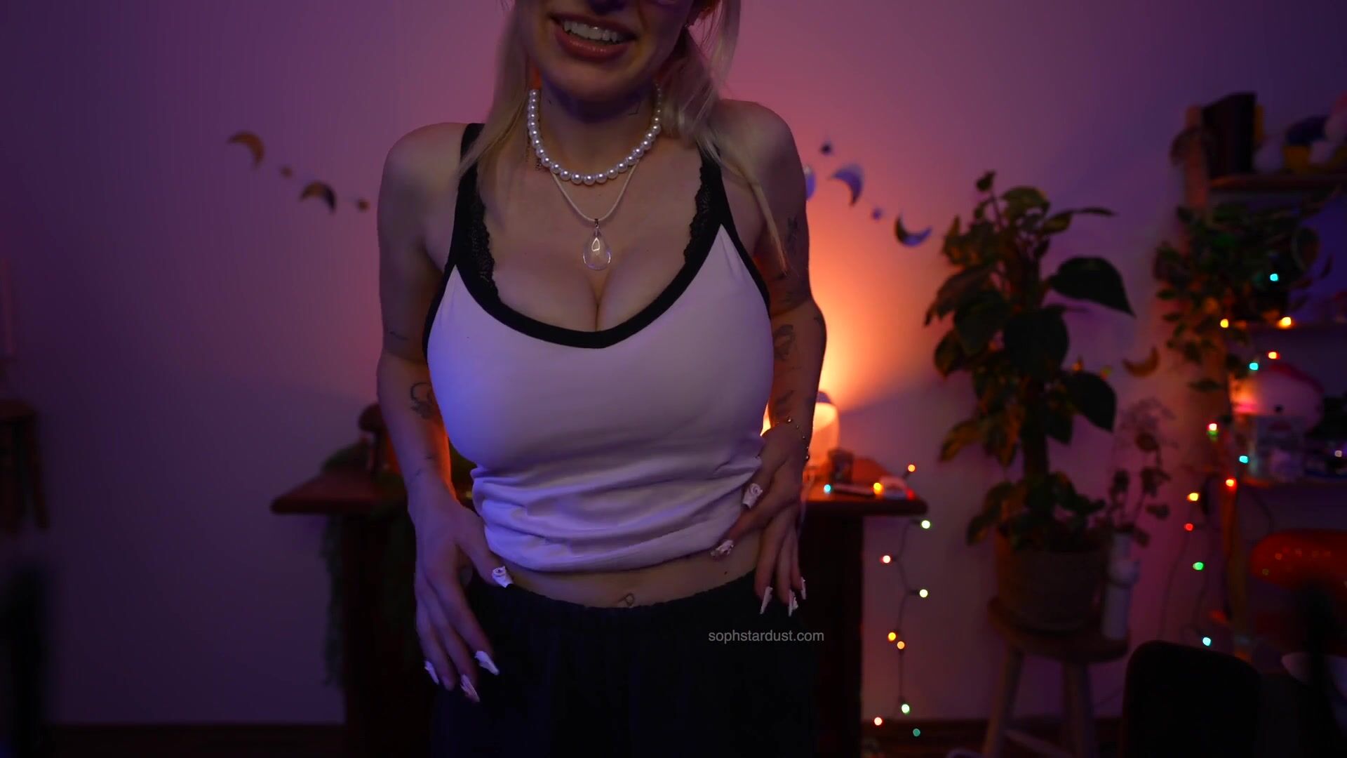 Soph Stardust ASMR - Personal Attention | Boobs Tapping & Undressing