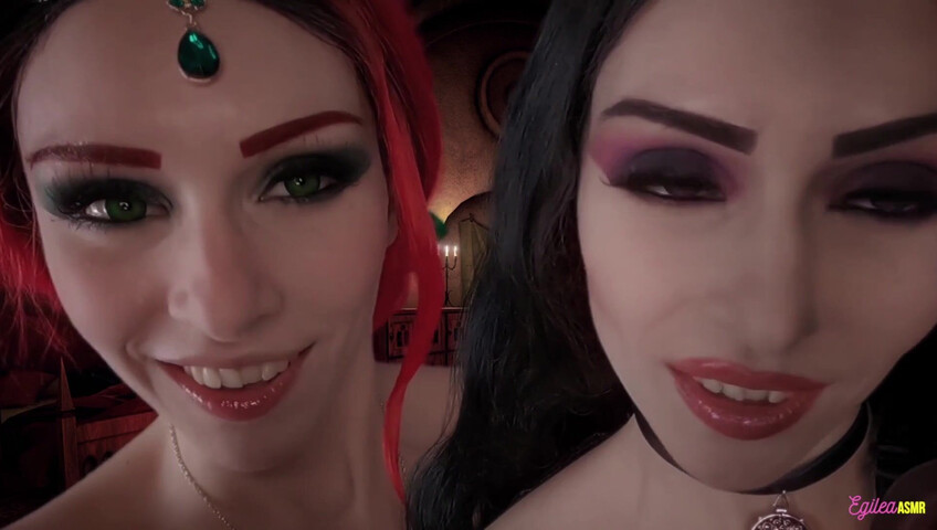 Egilea ASMR - The Witcher- Ciri and Yennefer kisses