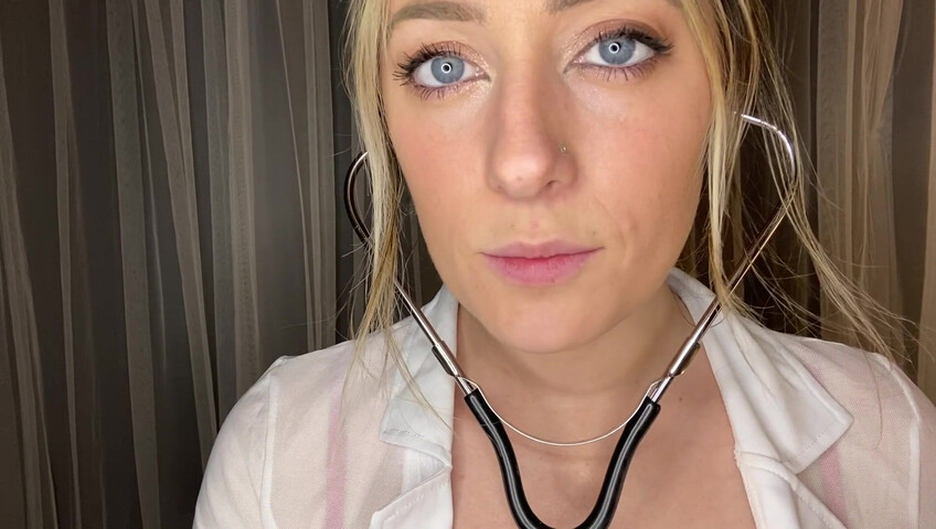 Miss Cassi ASMR - School Nurse Gives a Titjob