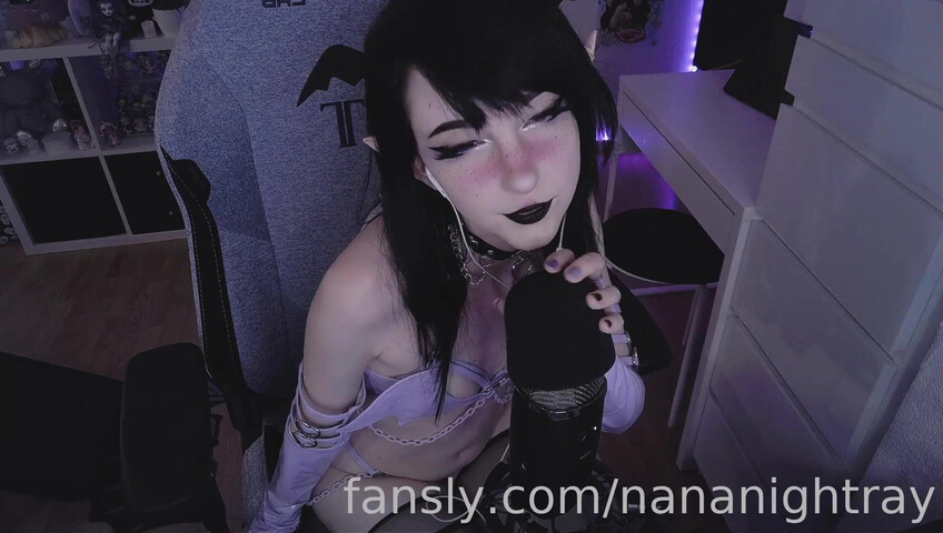 NanaNightRay - Succubus Mic Pumping and Mouth Sounds ASMR