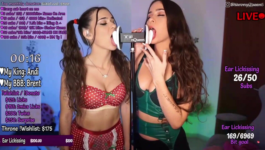 SharonQueen Asmr Green Lingerie