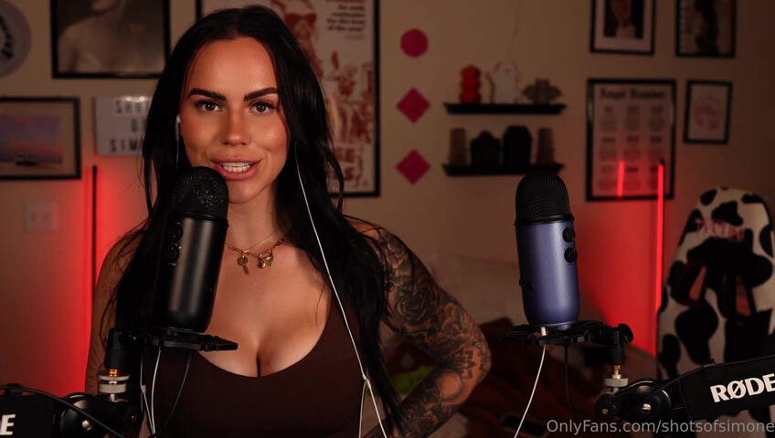 Simone ASMR - Ear to Ear Countdown JOI