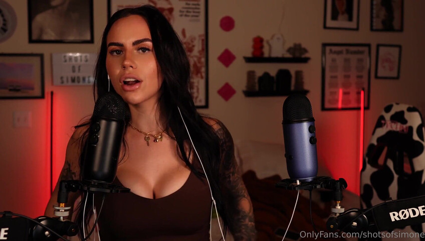 Simone ASMR - Ear to Ear Countdown JOI