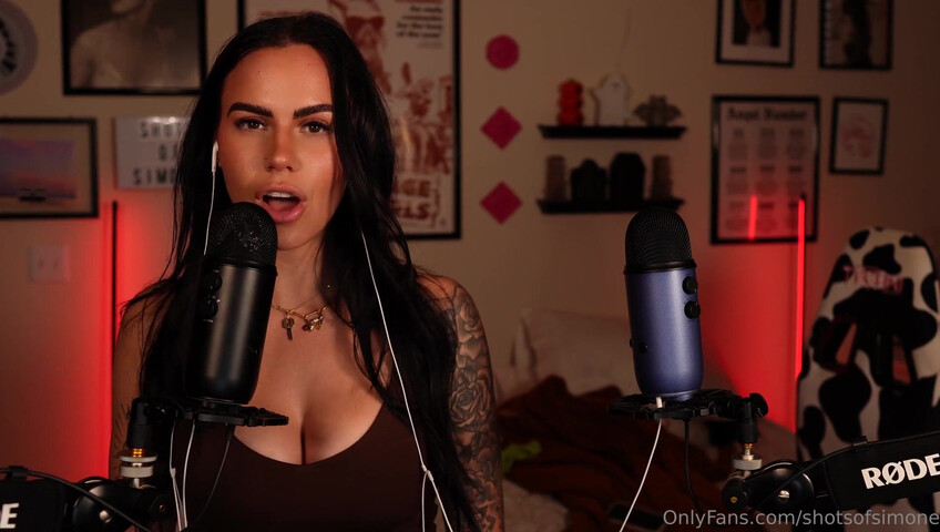Simone ASMR - Ear to Ear Countdown JOI