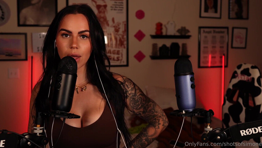 Simone ASMR - Ear to Ear Countdown JOI