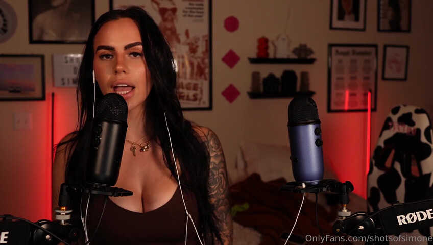 Simone ASMR - Ear to Ear Countdown JOI