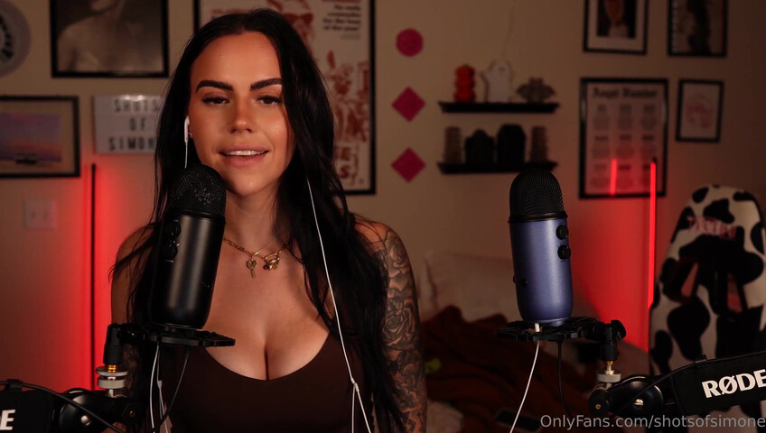 Simone ASMR - Ear to Ear Countdown JOI