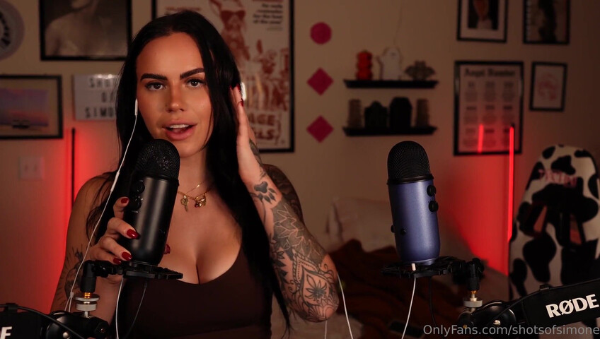 Simone ASMR - Ear to Ear Countdown JOI