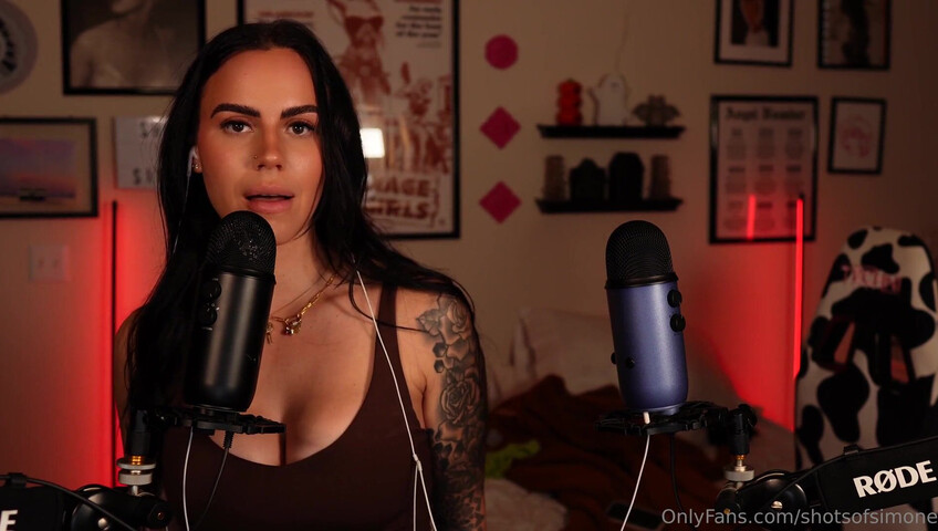 Simone ASMR - Ear to Ear Countdown JOI