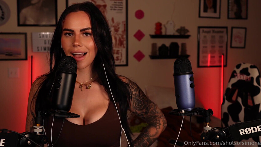 Simone ASMR - Ear to Ear Countdown JOI